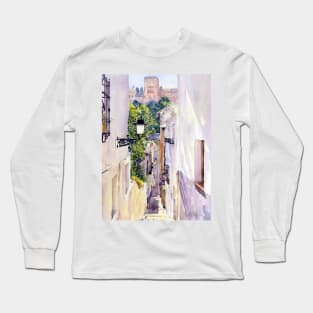 Calle Candil, Albaicin, Granada Long Sleeve T-Shirt